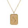 14ky Mahjong 1 Bam Bird Pendant Necklace