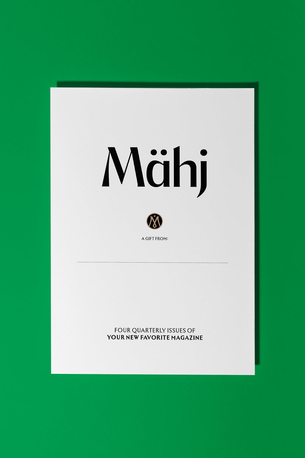Mähj the Magazine - Gift Subscription