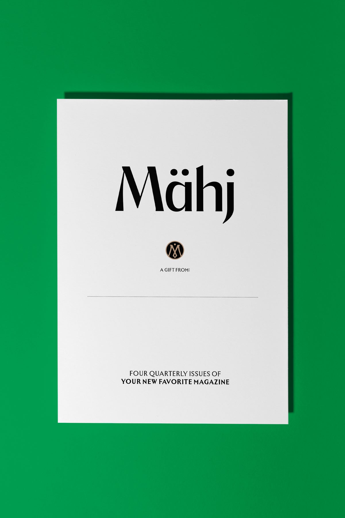 Mähj the Magazine - Gift Subscription